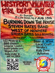 Westport Fireman's BBQ with Burning Down The House aug 15th 1